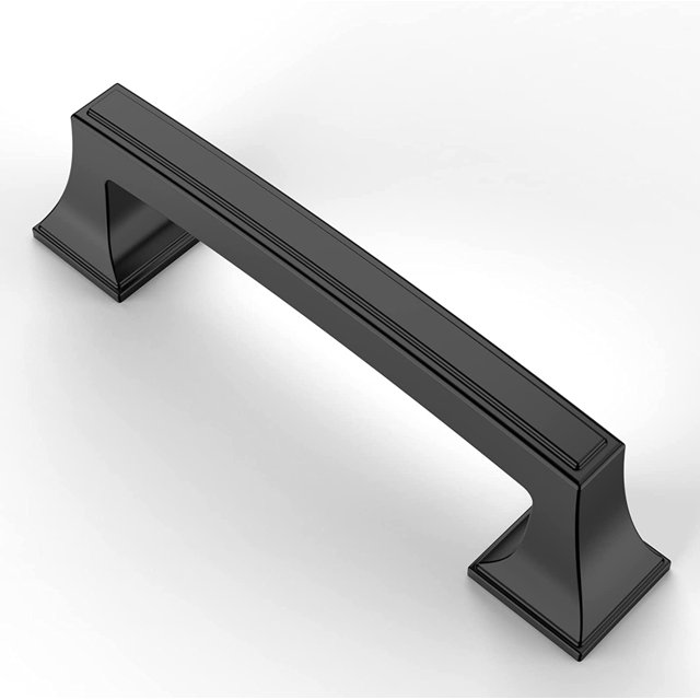 Zoizocp 10 Pack 3.75 Inch(96mm) Matte Black Kitchen Handles
