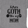 thumbnail image 3 of Inktastic Future Goth Like My Mom with Skulls Boys or Girls Baby Bodysuit, 3 of 4