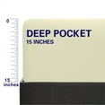 thumbnail image 4 of Super Soft and Durable​​ Microfiber Fitted Sheet, Machine Washable Fitted Bed Sheet with 15 inches Deep Pocket, Twin-XL, 39 x 80 inches, Ivory, 4 of 7