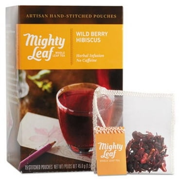 Mighty Leaf Tea Whole Leaf Tea Pouches, Wild Berry Hibiscus, 15/Box (510144)