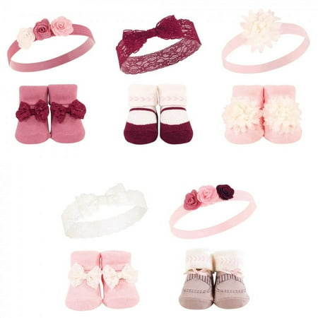 UPC: 0660168183948 | Hudson Baby Girl Headband and Socks Giftset Boho One Size