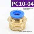 thumbnail image 4 of Bgsha 10pcs PC Air Pipe Connector High Temperature and Pressure Corrosion Resistant, 4 of 7