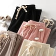 thumbnail image 3 of Pantalones de mezclilla para Mujer Gibobby pierna ancha holgados gris XL, 3 of 5