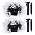 thumbnail image 3 of 2 Pcs 50 LED 32FT Crystal Globe Solar String Lights Outdoor Waterproof Solar Lights with 8 Lighting Modes for Garden Yard, 3 of 8