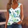 thumbnail image 2 of V Neck Tank Tops for Women Vintage Floral Print Shirt Dressy Casual Sleeveless Blouses Womens Going Out Summer Tank Tops, 2 of 5