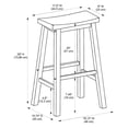 thumbnail image 5 of Powell Saddle Bar Stool, Multiple Colors, 5 of 6