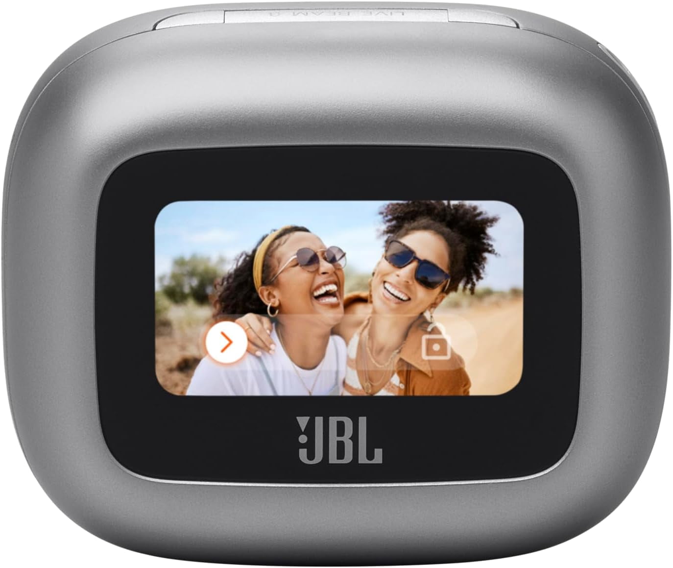 Open Box JBL Live Beam 3 - True wireless noise-cancelling earbuds with stick-closed design and Smart Charging Case - Silver