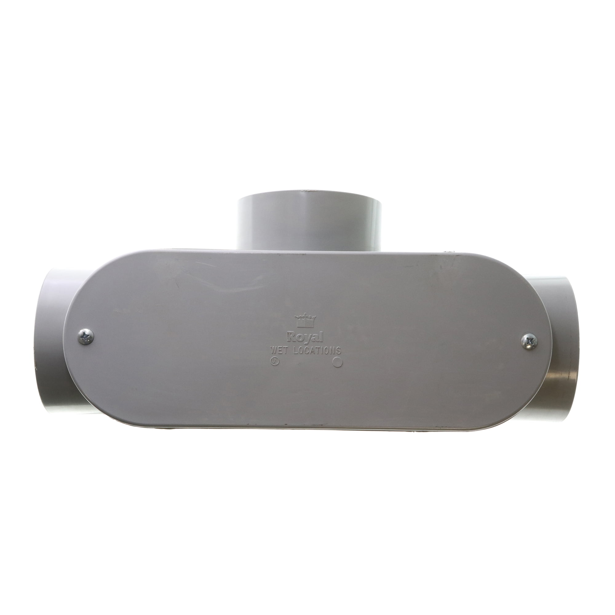 Royal Electric E037400 NonMetallic PVC TypeT Conduit Body, 4Inch, (4Pack)