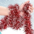 thumbnail image 5 of Christmas Garland Decorations, Christmas Tree Garland, 16.4FT Long Xmas Tree Decor for Home Indoor, Red and Green Foil Streamers, 5 of 8