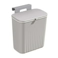 thumbnail image 3 of Bote de basura de cocina Macarena Cubo basura colgante para cocina montado en la pared gris, 3 of 8
