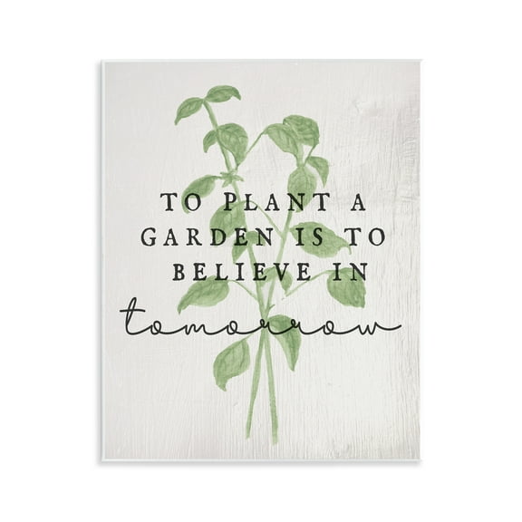 Stupell Industries Inspirational Garden Phrase Plants & Flowers Painting Unframed Art Print Wall Art, 11 x 14