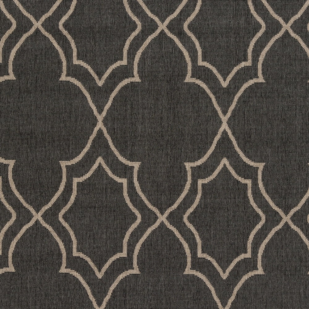 Livabliss Outdoor Rugs, 2x12 Alfresco Cottage Black Runner Area Rug for Patio, Porch, Deck, Backyard, Waterproof Indoor Outdoor Carpet (2'5" x 11'10" Runner)