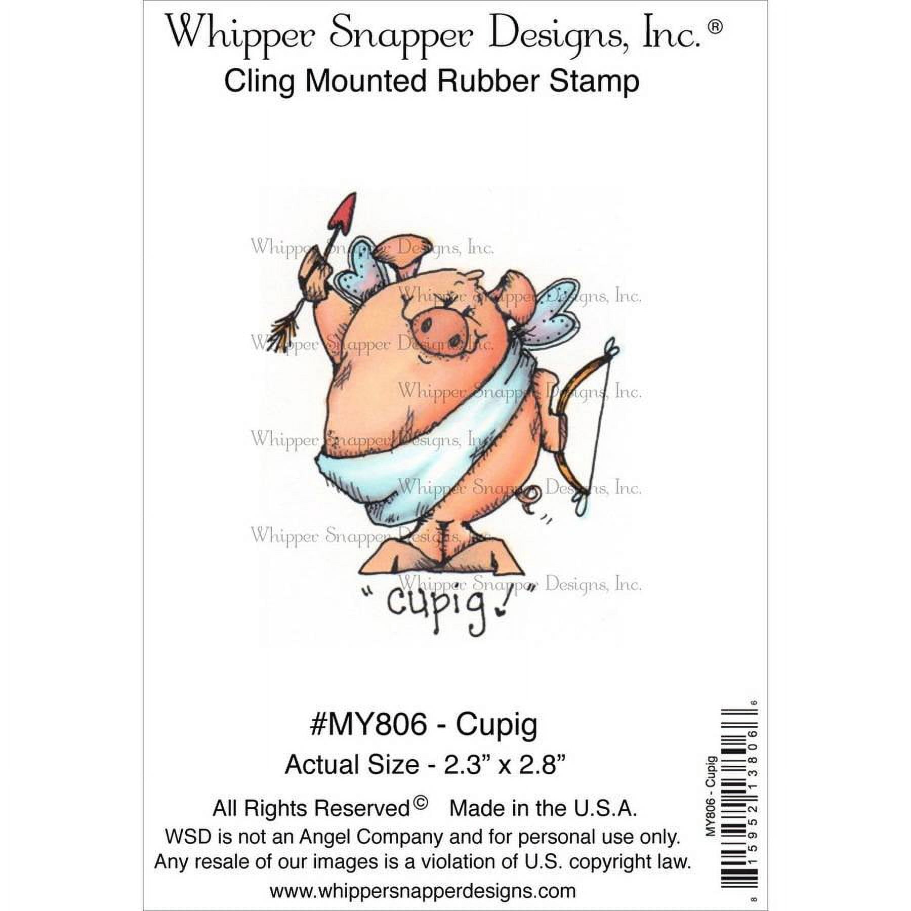 Whipper Snapper Cling Stamp 4"X6"-Cupig, Pk 1, Whipper Snapper Designs