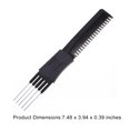 thumbnail image 4 of Guardurnaity Paquete de 1 peine para burlas, prevención electrostática, resistente al calor con puntas de Metal, peine para recoger el pelo para Cuidado del cabello, 4 of 5