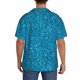 thumbnail image 3 of Fotbe Blue Glitter Camisa Estampada de Manga Corta para Hombre, Casual de Verano, Estilo Playero, Sin Arrugas-X-Large, 3 of 5
