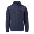 thumbnail image 2 of Men's Cutter & Buck  Navy Philadelphia Union Big & Tall Charter Eco Knit Recycled Full-Zip Hoodie Jacket, 2 of 3