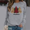 thumbnail image 2 of Gerichy Long Sleeve Tops for Women Christmas Clothes Fall Sweatshirts for Women Trendy Holiday Pullover Casual Loose Shirt Long Sleeve Tops Crewneck Pullover Lady Merry Christmas Printing Shirts, 2 of 4