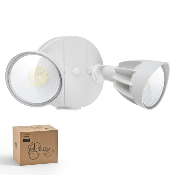 Focos LED de seguridad Philips Dusk to Dawn, 44 W, 3500 lúmenes