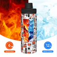 thumbnail image 5 of Honeii Modern Life Print 18OZ Sports Insulated Kettle,Double-Walled Stainless Steel Water Bottle with Leak-Proof Lid, Perfect for Outdoor, Sports, and Travel, 5 of 7