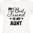 thumbnail image 4 of Inktastic My Best Friend is My Aunt with Hearts Boys or Girls Long Sleeve Baby Bodysuit, 4 of 5
