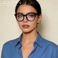 thumbnail image 4 of Joopin Blue Light Blocking Glasses Women/Men, Fashion Square Eyeglasses Frames UV Ray Filter Computer Gaming Glasses (Black), 4 of 8