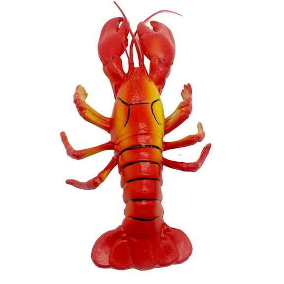 14x5in Big Fake Lobster Model for Dispaly Artificial Marine Animals Decoration Smile Home