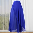 thumbnail image 4 of Women Chiffon Ballet Wrap Skirt Asymmetric Long Dance Skirt Skate Over Scarf Skirts Tutu Dance Skirt for Ballets Dance, 4 of 9