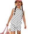 thumbnail image 6 of Grblisyd Girls Summer Outfits 2 Piece Set Polka Dots Tank Top and Biker Shorts Sets Kids Clothes 5-13 Y, 6 of 6