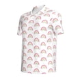 thumbnail image 2 of Balery Rainbow Printed Men’s Short Sleeve Polo Shirt, Midweight Men's Shirt,Golf Polo shirts -Small, 2 of 9