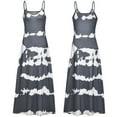 thumbnail image 3 of Viikei Sleeveless Dress Summer Dresses for Women Plus Size Dresses Clearance Round Neck Sleeveless Gradient Tie-Dye Striped Casual Bohemian Maxi Dress, 3 of 9