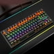 thumbnail image 5 of Teclado mecánico 87 teclas con retroiluminación por cable, computadora portátil, para juegos, para oficina, hogar, negro Inevent EL001638-02, 5 of 7