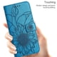 thumbnail image 2 of Funda tipo cartera con girasoles grabados para Samsung A40, elegante, multifuncional y con protección total., 2 of 5