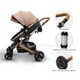 thumbnail image 4 of Petit B612 Luxury Baby Stroller 2 in 1 with Bassinet Mode Foldable Infant Stroller High Landscape Reversible Stroller Travel Pram Baby Carriage (Black), 4 of 5
