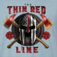 thumbnail image 5 of Wild Bobby, The Thin Red Line Spartan Helmet Patriotic Eagle Mens Premium Tri Blend Tee, Denim, XX-Large, 5 of 6