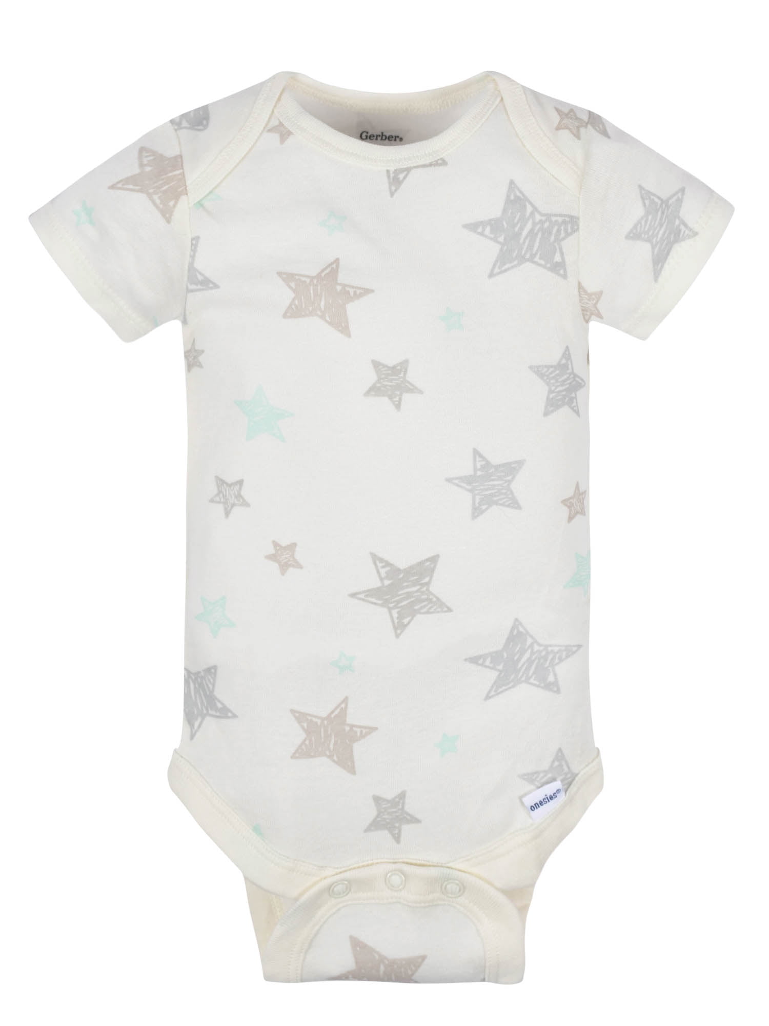 Assorted Short Sleeve Onesies Bodysuits, 8pk (Baby Boy or Baby Girl Unisex)
