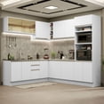 thumbnail image 2 of Cocina Integral de Esquina 459cm Glamy Madesa 01 Blanco, 2 of 10
