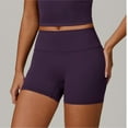 thumbnail image 2 of LYMAYTER Women Yoga Shorts for S-XL Casual High Waist Tummy Control Running Yoga for Workout Shorts, 2 of 9