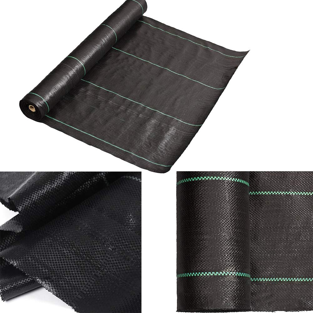 Heavy Duty Weed Barrier Landscape Fabric for Outdoor Gardens, Non Woven Weed Blockr Fabric - Garden Landscaping Fabric Roll - Weed Control Fabric in Rolls