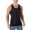 Black, variant on Mens Tank Tops UPF 50 Quick Drying Sleeveless Athletic Shirts Gym Workout Running Beach Swim Muscle Tee Summer Clothing White, Size S