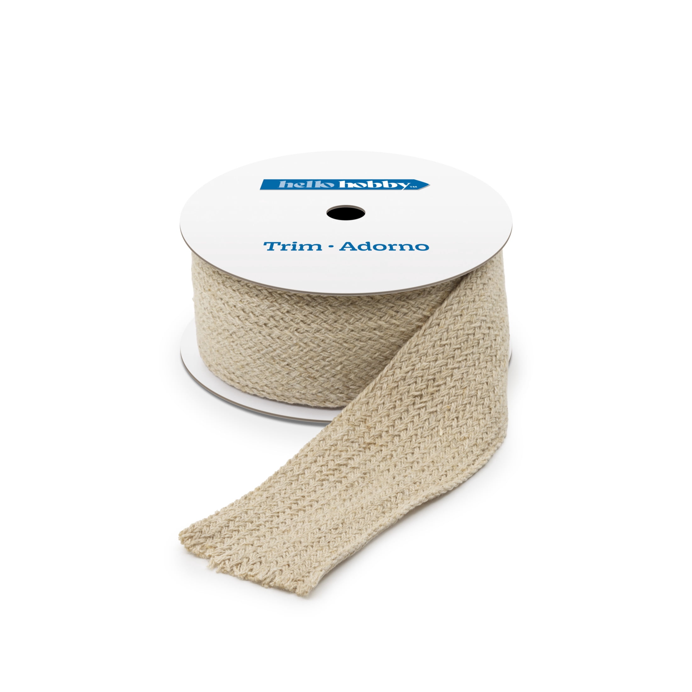 Hello Hobby Natural Linen Cotton Band Sewing Trim 1-1/4 in x 3 yd