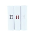 thumbnail image 1 of Umo Lorenzo  Cotton Boxed Initial Alphabet Handkerchiefs (Pack of 3) (Men's), 1 of 3