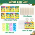 thumbnail image 4 of Cuaderno de notas para rascar Party Favors ZMLM Rainbow, paquete de 24 unidades para niños, 4 of 7