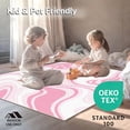 thumbnail image 4 of ODIKA 8'x10' Machine Washable Non-Slip Area Rug, Fluid Marbled with Gentle Blended Contrasts High Traffic Rug, Pink, 393264, 4 of 5