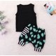 thumbnail image 4 of Ropa de verano para bebés y niños pequeños Playas Love Me Chaleco sin mangas Tops + Pantalones cortos Trajes casuales para niños Sailing Electrónica, 4 of 4