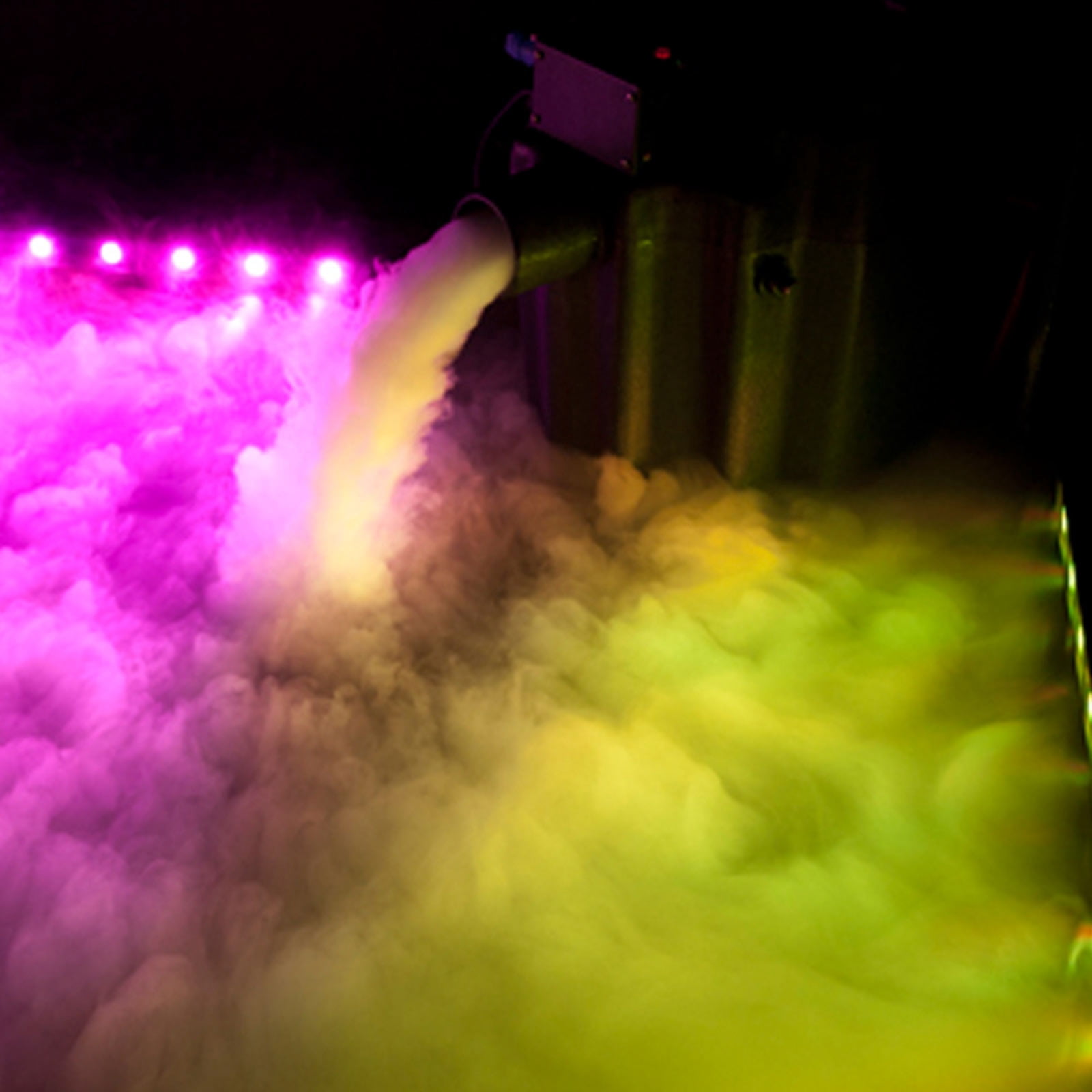 Chauvet DJ Nimbus Dry Ice Fog Machine with American DJ Eco UV Bar Plus IR Black Lights Package