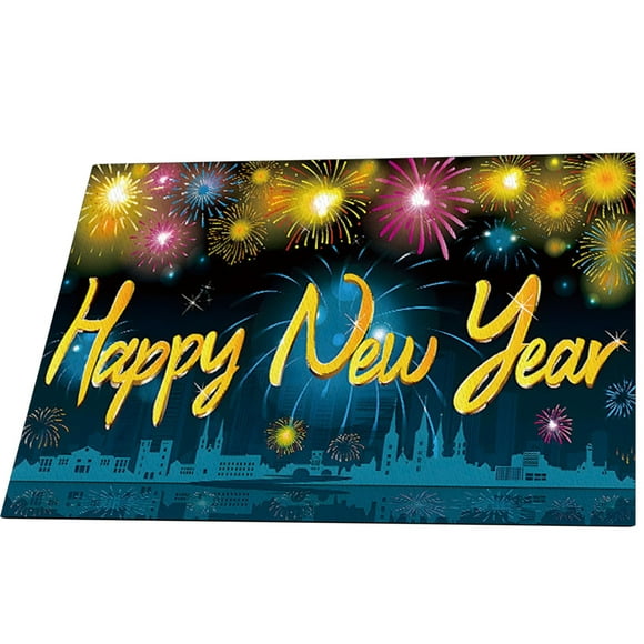 Happiness New Year’s Eve - Gold - Party Table Decorations - New Years Eve Party Placemats
