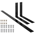 thumbnail image 2 of vidaXL Backrest For Pallet Sofa Black Iron Medium Durable, 2 of 3