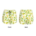 thumbnail image 3 of Balery Cartoon Corn Pantalones cortos deportivos para mujer con forro y dos bolsillos, elásticos, para entrenamiento, gimnasio, yoga-Small, 3 of 7