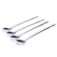 thumbnail image 1 of SellerWay Cuchara de mango largo de acero inoxidable de 8 pulgadas, cucharadita helada para mezclar cócteles, agitar café, juego de 4, 1 of 1