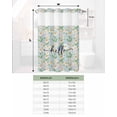 thumbnail image 6 of No Hook Shower Curtain with Snap in Liner, Hello Spring Watercolor White Daisy Blue Texture Hotel Shower Curtains for Bathroom, Washable Shower Curtain Liner Set with Mesh Top Window, 36"x72", 6 of 6